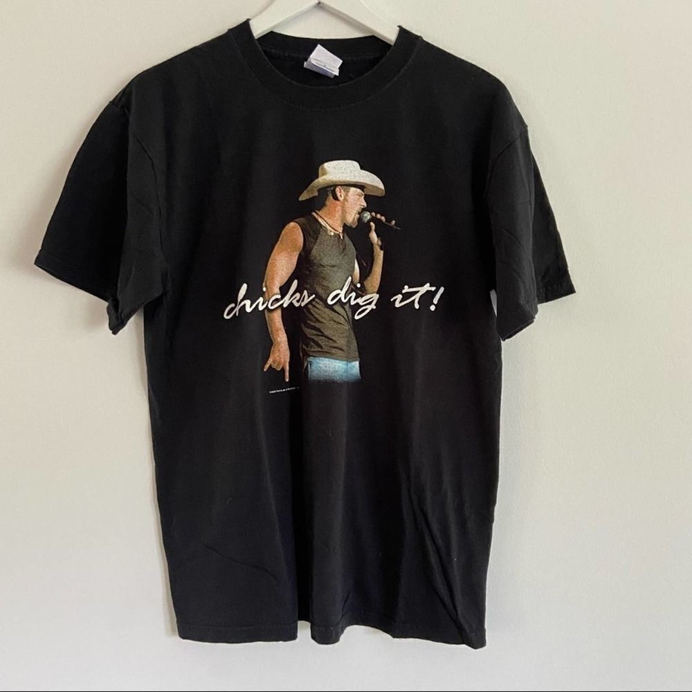 Chris Cagle Tee Chicks Dig It 2004 Size Medium Black